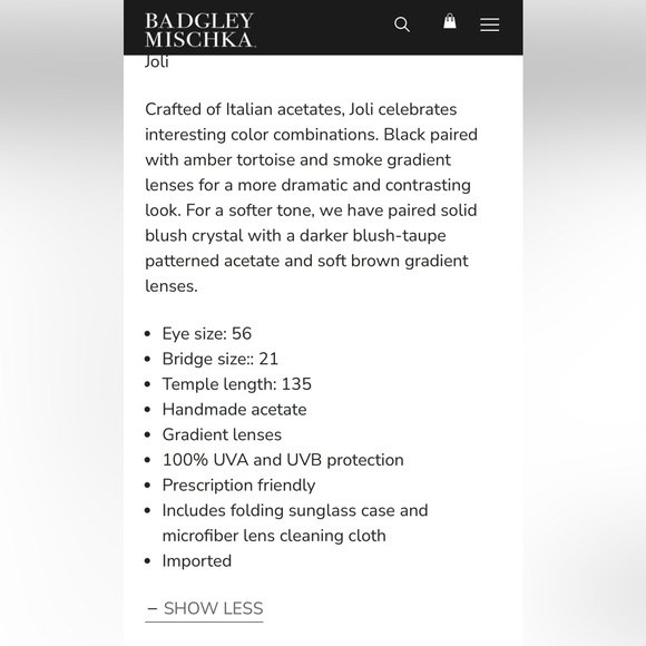 Badgley Mischka Brand🔥Joli Sunglasses🔥 - Picture 3 of 8